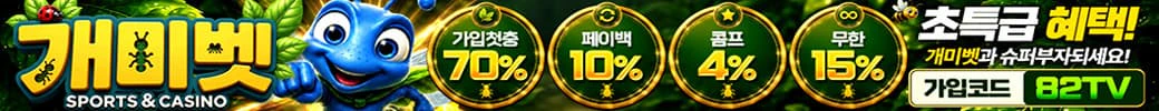 스포츠중계 빠른티비 X 카지노사이트 개미벳